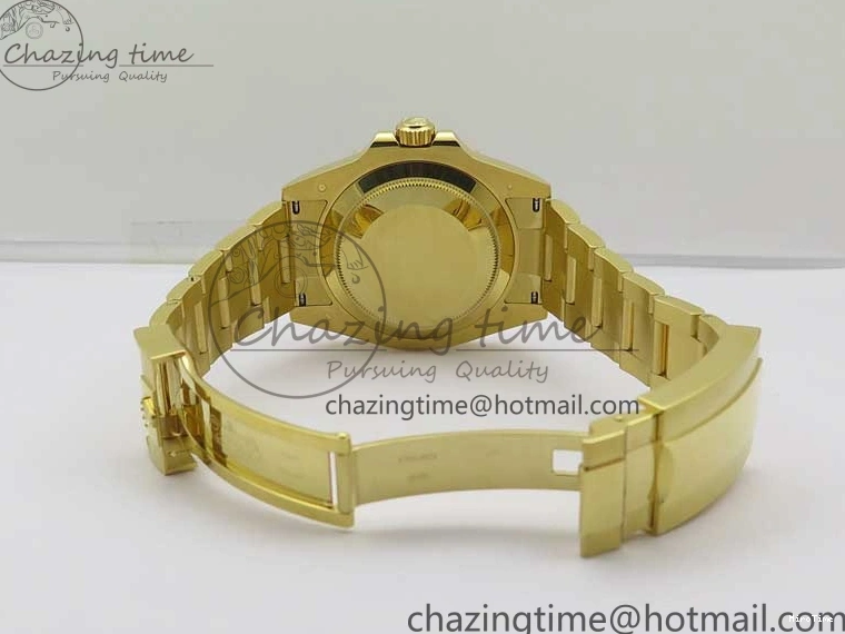 MiroTime 1223 Unisex Submariner 41mm 126618 LB YG EWF Blue Dial on YG Bracelet A 2615